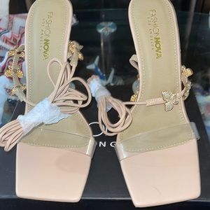 FASHION NOVA Butterfly Baby Heels